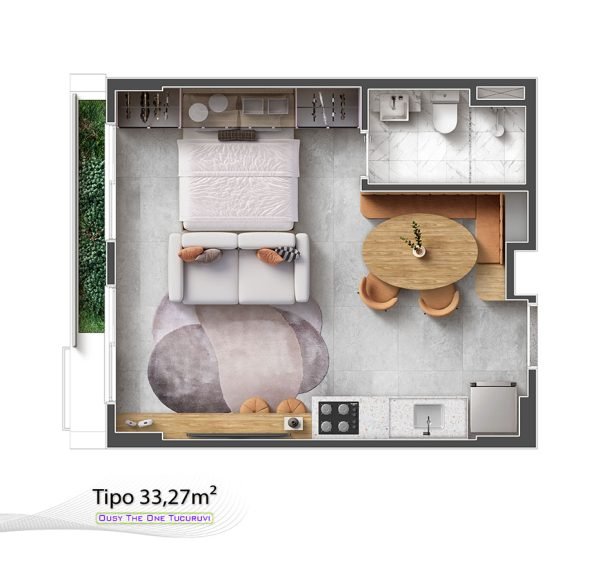 Ousy_The_One_Tucuruvi_Tipo_33,27m²_R00